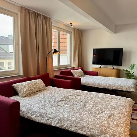 Superhosts Parkplatz - Zentrum - Terrasse - King-bett - Netflix Lägenhet