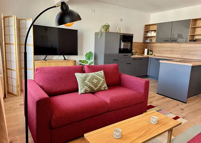 Superhosts Parkplatz - Zentrum - Terrasse - King-bett - Netflix アパート